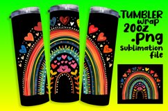 Cosmic Canvas: Rainbow Sublimation Tumbler Art Product Image 1