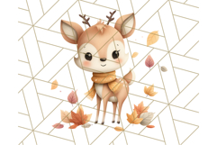 Woodland Autumn Critters PNG Clipart, Cute Fall Animals Product Image 5