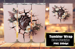 Personal Touch: 20oz Tumbler Design , 3D Heart Product Image 1