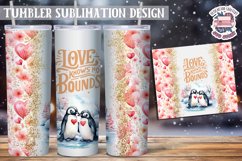 Sublimation Tumbler WRAP Love Design St Valentine&#039;s Day Product Image 1