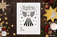 Christmas Card Angel Ornament Laser Cut | Glowforge | SVG Product Image 2