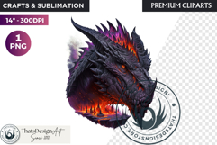 Fantasy Dragon Clipart, dragon PNG, Fantasy PNG graphics Product Image 1
