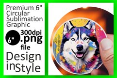 Doggie Artistry Unleashed: Sublimation Circle Creations Product Image 1