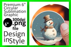 Merry Snowman Sublimation Decor Product Image 1