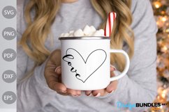 Love Valentine Tshirt SVG Design Product Image 2