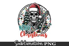 Merry Christmas - Skeleton Sublimation, High Quality 300 Dpi Product Image 1