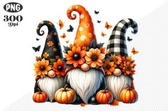 Halloween Gnomes Sublimation - Clipart PNG Design Product Image 1
