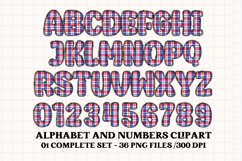 4th July Alphabet png clipart, independence letters doodle Product Image 2
