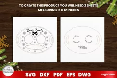 Santa Claus Treat Tray Laser Cut | Christmas | Glowforge Product Image 3