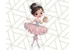 Nutcracker Ballet Clipart, Holiday Ballerina PNG Art Product Image 5