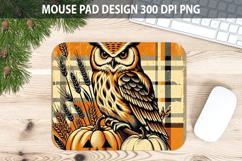 Owl Mouse pad Sublimation - Thanksgiving PNG Design Product Image 1
