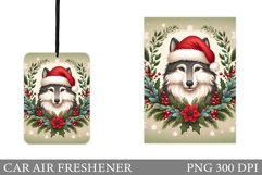 Wolf Car Air Freshener Design. Christmas Car Air Freshener Product Image 1