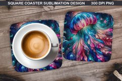 Summer Coaster Sublimation, Summer Coaster PNG Design Product Image 1