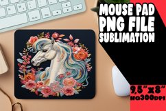 Unicorn &amp; Flowers Sublimation Mat Product Image 1