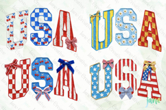 4th of July USA Painted Clipart Product Image 1
