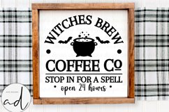 Witches Brew Coffee Co| Halloween Sign svg | DXF EPS PNG Product Image 1