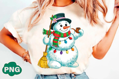 Latch Hook Yarn Crochet Snowman png Product Image 3