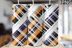Halloween Plaid Pattern Tumbler Wrap - High Quality 300 Dpi Product Image 1