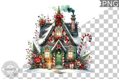Christmas House Sublimation - Clipart PNG Design Product Image 1