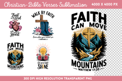 Christian Bible Verses Sublimation PNG Product Image 1