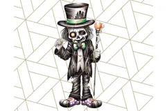Bold Zombie Clipart PNG, Creepy Halloween Clip Art Product Image 5