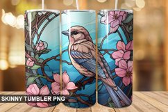 Stained Glass Sparrow PNG Tumbler Design Product Image 1