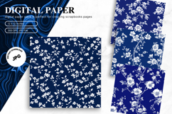 Chinoiserie Floral Pattern Background Vintage Digital Paper Product Image 1