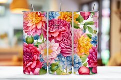 Spring Blooms Tumbler Wrap, Sublimation PNG design, PNG Product Image 3