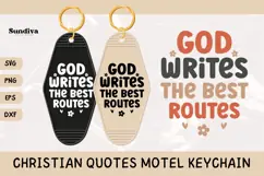 Christian Quote Motel Keychain SVG | Best Routes Product Image 1