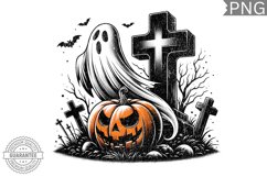Halloween Ghost Sublimation Design - High-Quality 300 Dpi Product Image 1