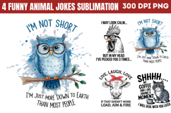 Funny Animal Jokes Sublimation PNG Product Image 1