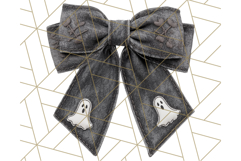 Halloween Bow Clipart, Bright Holiday Ribbon PNG Product Image 5