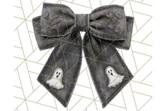 Halloween Bow Clipart, Bright Holiday Ribbon PNG Product Image 5