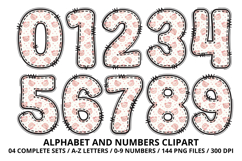 Teddy Bear Girl Alphabet PNG - Letters &amp; Number 300 DPI Product Image 5