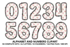 Teddy Bear Girl Alphabet PNG - Letters & Number 300 DPI Product Image 5
