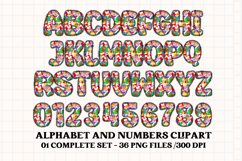 Back to School Alphabet png, letters doodle, school clipart Product Image 2
