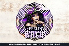 Halloween Witch Wind Spinner Sublimation Design Product Image 1