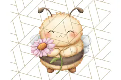 Adorable Bee Clipart PNG, Cute Bees and Accessories PNG Product Image 5