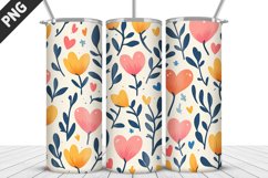 Lovely Hearts Tumbler Design | Valentine&#039;s Day Tumbler Wrap Product Image 2