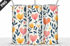 Lovely Hearts Tumbler Design | Valentine's Day Tumbler Wrap Product Image 2