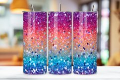 Starlight Spectrum Glitter Tumbler wrap, Seamless Wrap PNG Product Image 3