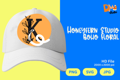 Honeyfern Studio Boho Floral Monogram Product Image 1
