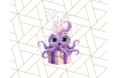 Alien Christmas Clipart, Cute Outer Space Holiday PNG Product Image 5