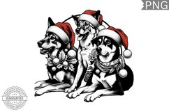Christmas Dog Clipart - Christmas Sublimation PNG Design Product Image 1