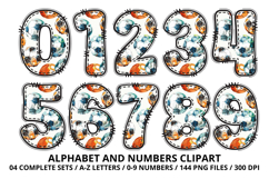 Watercolor Soccer Alphabert Numbers PNG Clipart 300DPI Product Image 6