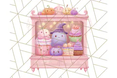 Haunted Sweet Shoppe PNG Clipart, Pastel Halloween Bakery Product Image 5