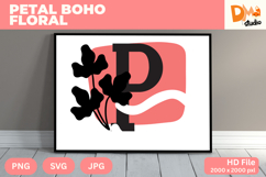 Petal Boho Floral Monogram Product Image 1