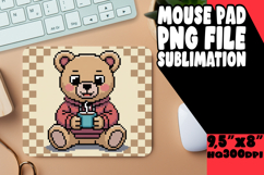 Joyful Mouse Pad Designs PNG, Cute Bear Product Image 1