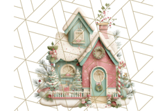 Pastel Christmas Clipart, Mint and Blush Holiday PNG Product Image 5