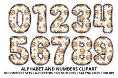 Lovely Baby Shower Alphabet &amp; Numbers Clipart PNG 300 DPI Product Image 5